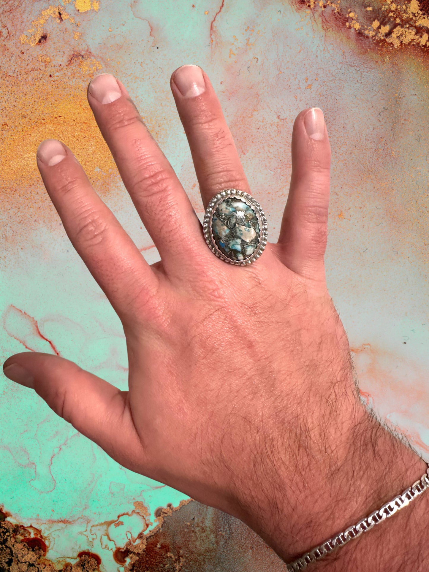 Southwestern Sea Sediment Jasper Ring